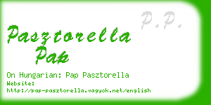 pasztorella pap business card